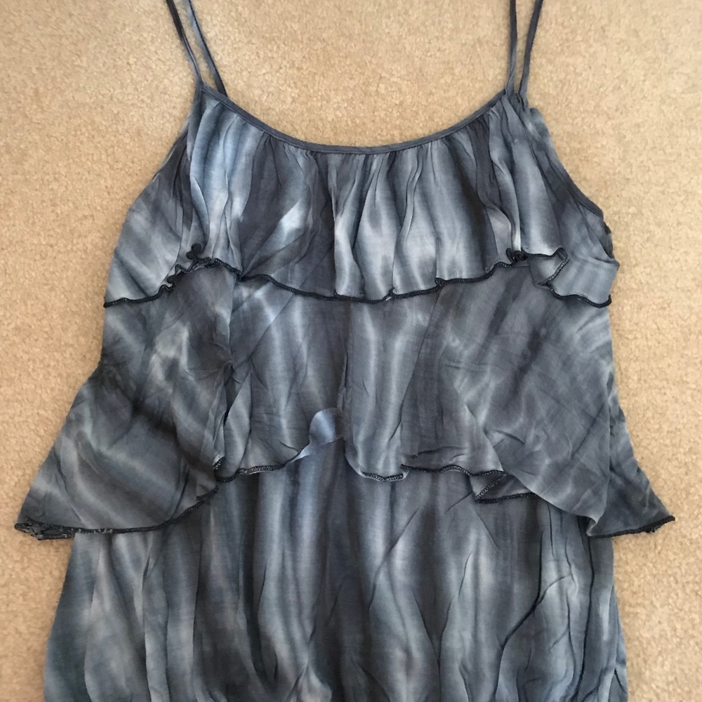Women's Soprano Layered Tank Top - Tie Dye